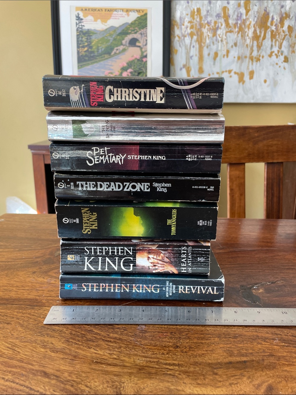 7 Stephen King Vintage paperbacks Shining Dead Zone Pet Sematary Christine - Picture 3 of 14